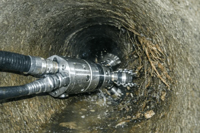 Spezialfräse zur Entfernung von Wurzeln aus dem Abwassersystem